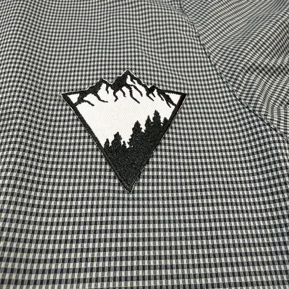 Men's Rhone Commuter Shirt Slim Fit Size XL Black White Gingham - Picture 3 of 8